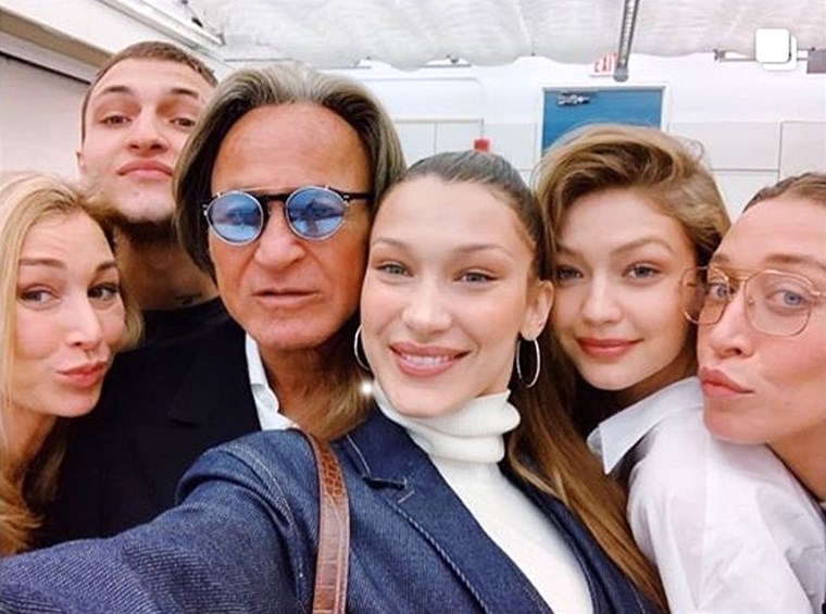 Мохамед Хадид с дъщерите си Бела, Джиджи, Мариел и Алана и сина си Ануар