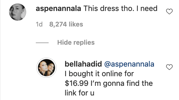 Мистериозната рокля на Бела Хадид взриви интернет