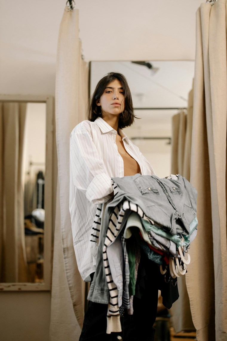 пазаруване на дрехи