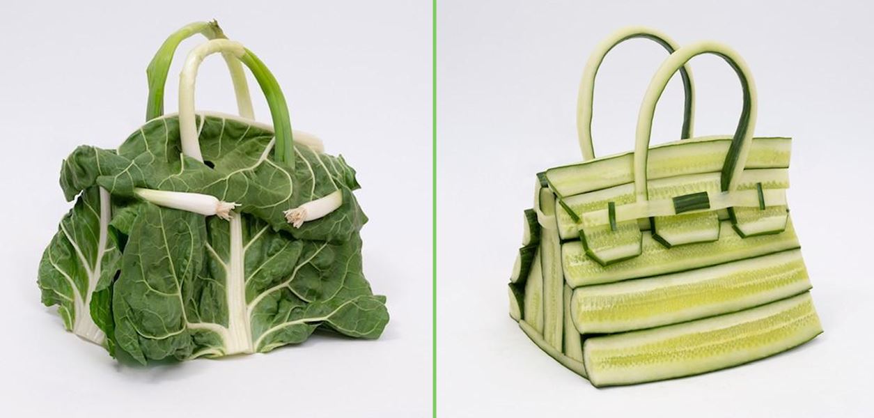Чанти от зеле и краставици? Да, моля...