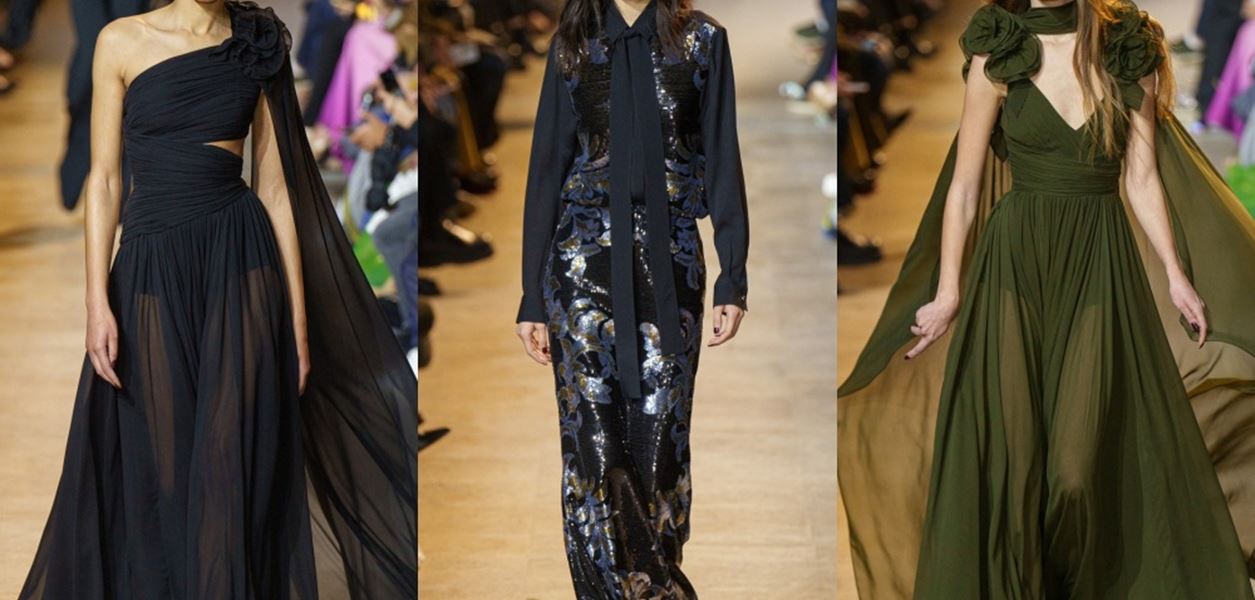 Тъмните нюанси доминират в новата колекция на Elie Saab