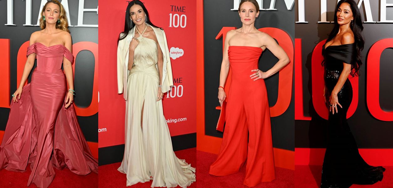 На червения килим на гала вечерта на Time100