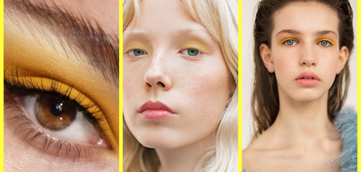 Жълти сенки за очи - слънчевият тренд на пролет-лято 2021