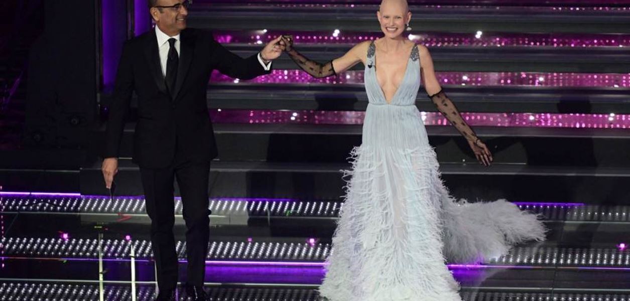 Бианка Балти с удивителна поява на фестивала Санремо