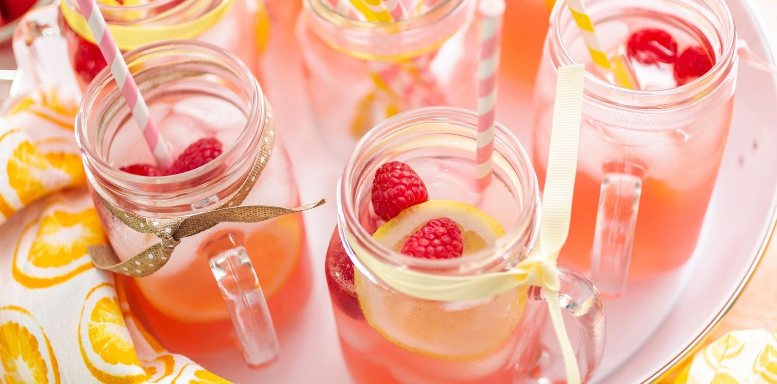 Лимонада с малини и мента