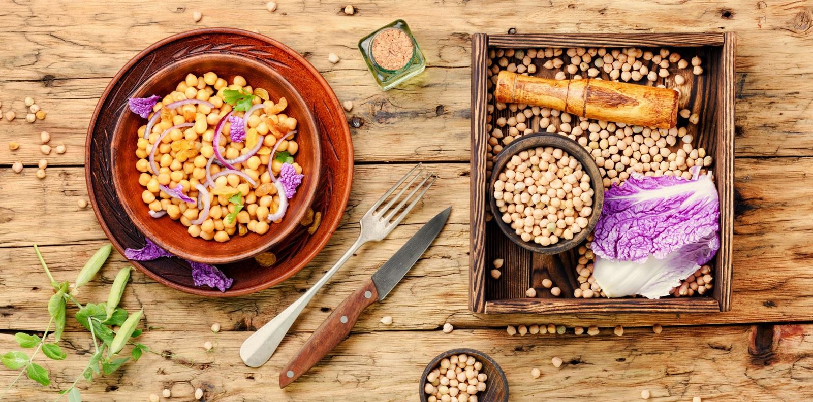 Веган яхния от нахут за обяд