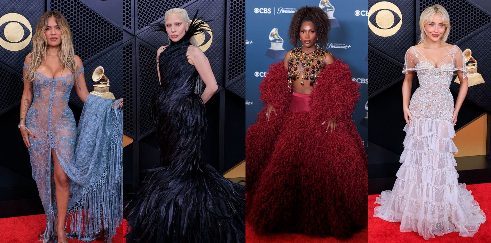Червеният килим на наградите "Грами": най-смелите визии на вечерта
