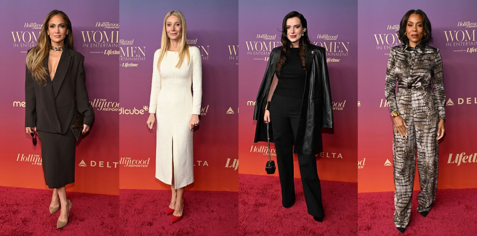 На червения килим на Women in Entertainment Gala 2025: Дженифър Лопес, Дакота Джонсън и още звезди