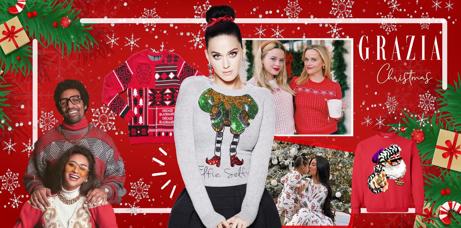 И звездите носят коледни пуловери!