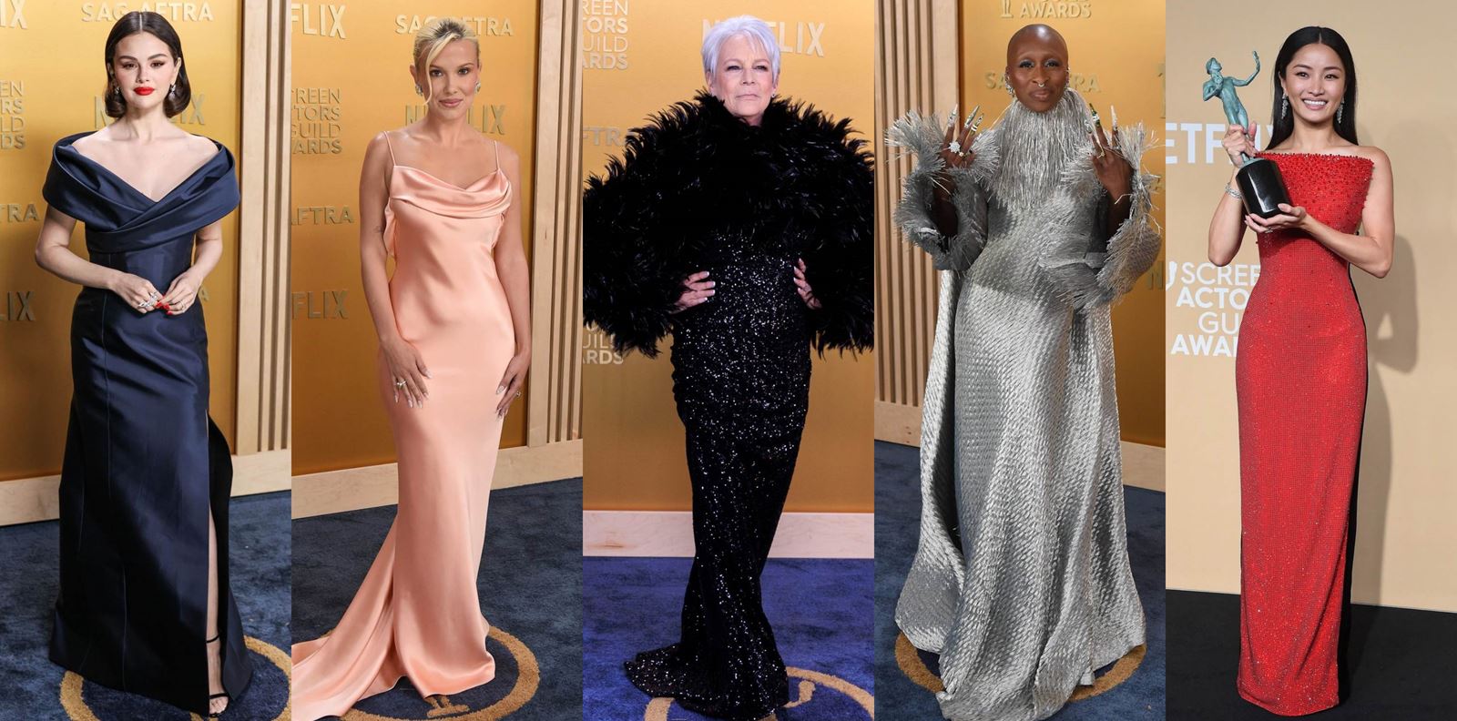 На синия килим на наградите на Гилдията на актьорите