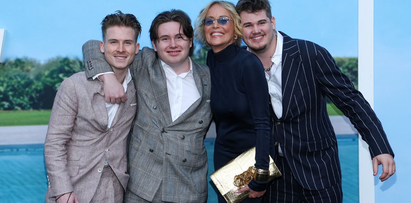 Шарън Стоун показа синовете си