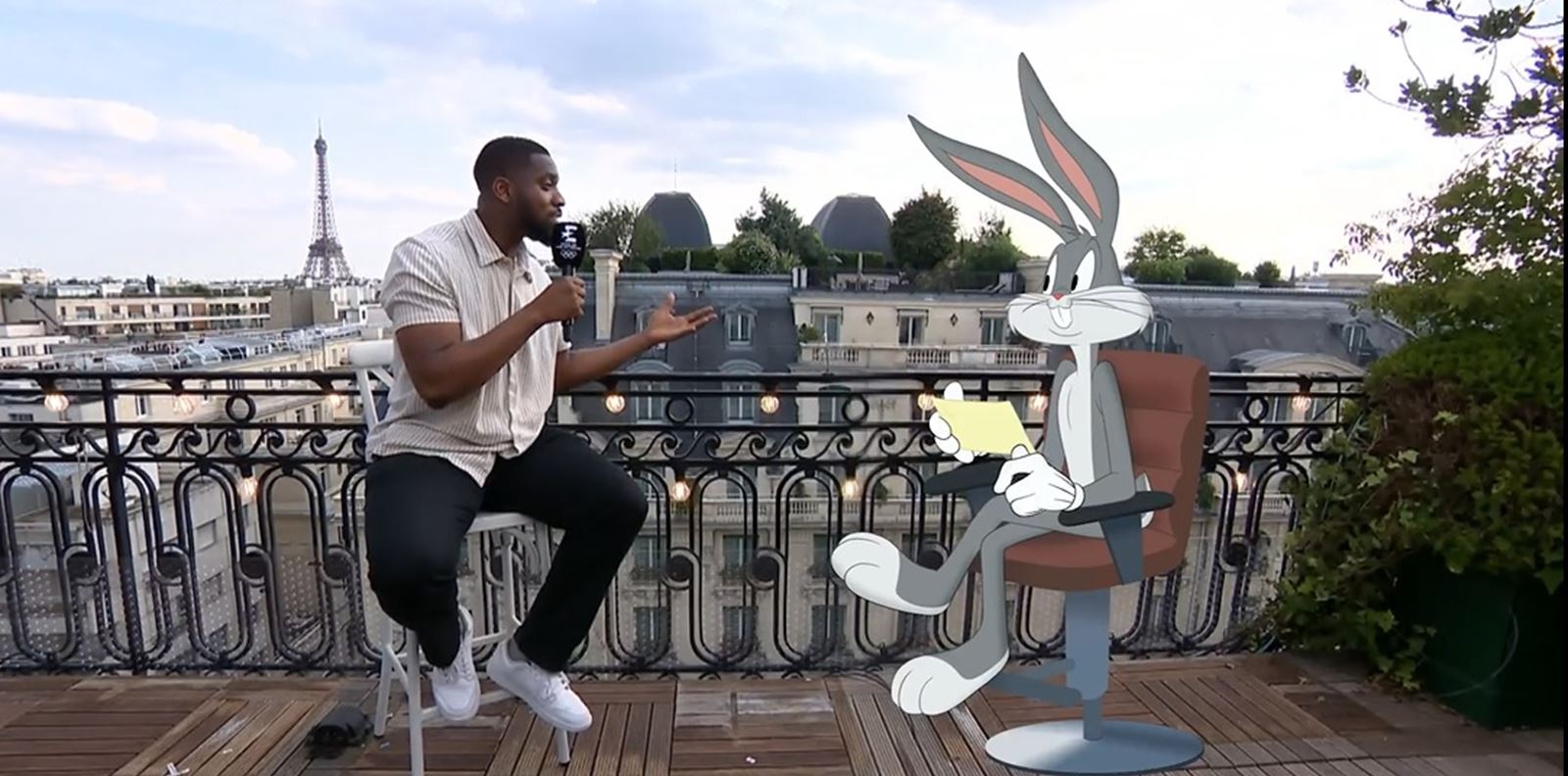 Бъгс Бъни става репортер на олимпийските игри в Париж