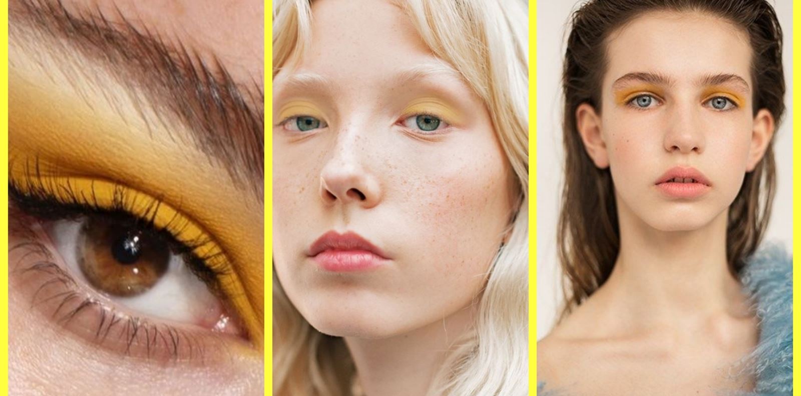 Жълти сенки за очи - слънчевият тренд на пролет-лято 2021