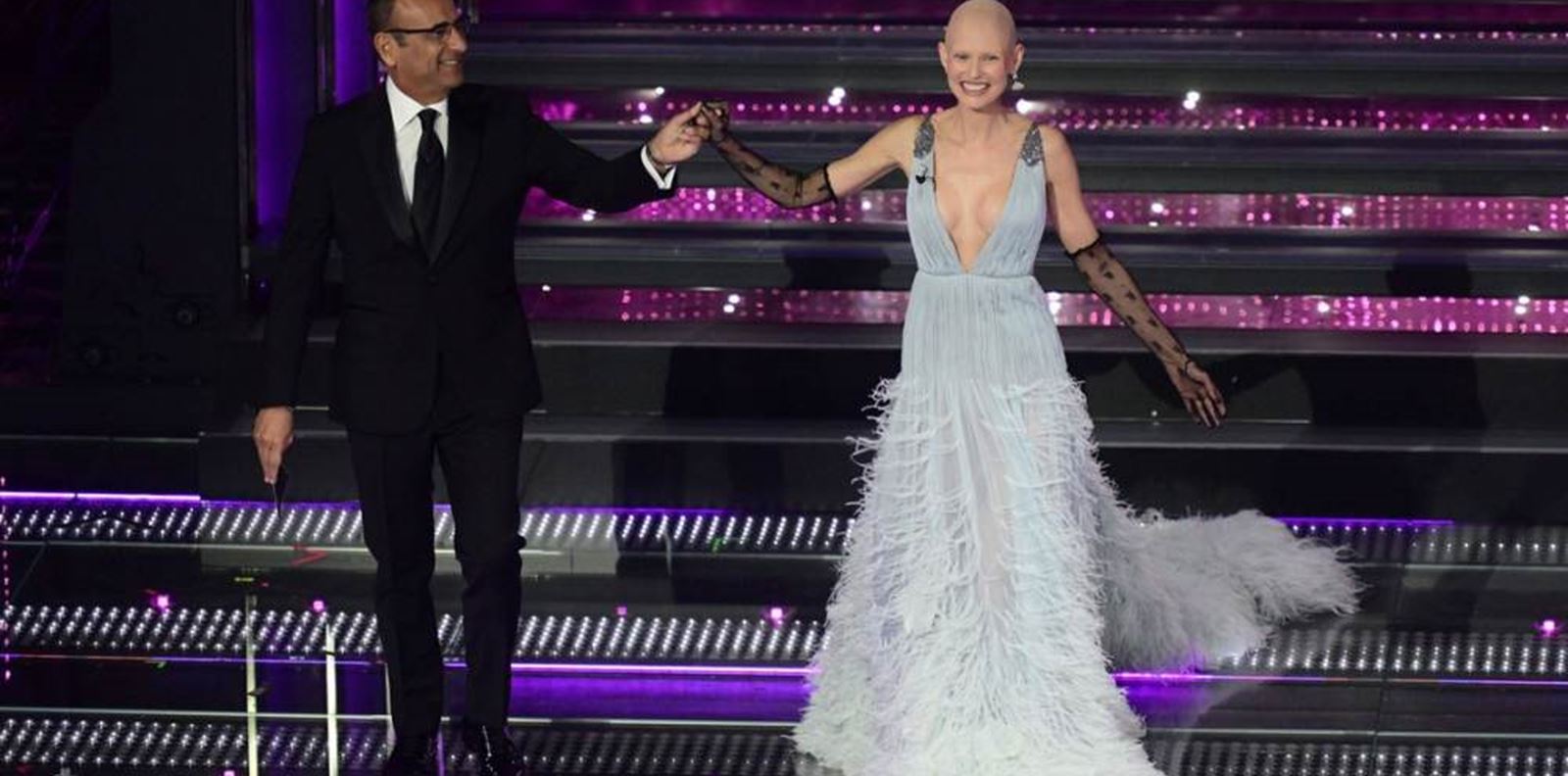 Бианка Балти с удивителна поява на фестивала Санремо