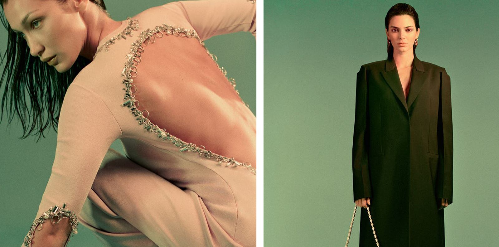 Кендал Дженър и Бела Хадид в цветната пролет на Givenchy