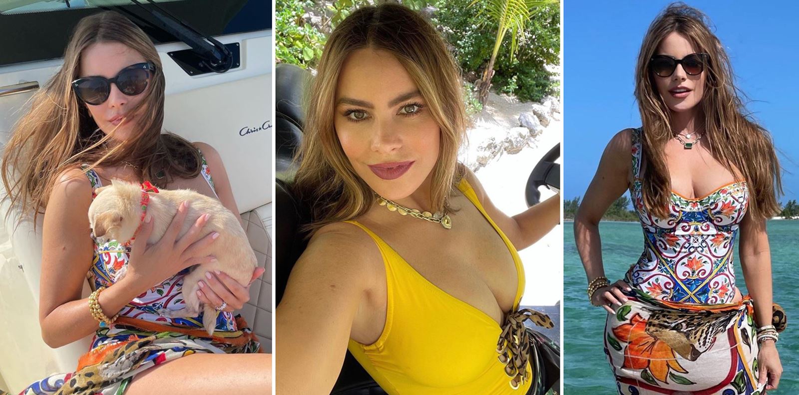 София Вергара навърши 49 на Карибите