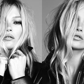 Кейт Мос в черно-бяла сесия за Ermanno Scervino