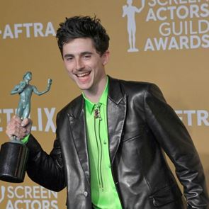 Тимъти Шаламе е голямата изненада на наградите на Гилдията на филмовите актьори