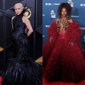 Червеният килим на <em>наградите</em> "<em>Грами</em>": най-смелите визии на вечерта