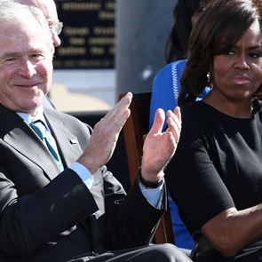 Мишел Обама и Джордж Буш – едно необикновено приятелство