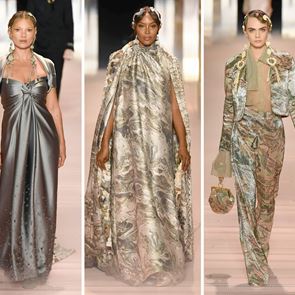 Кристи Търлингтън, Наоми Кембъл и Кейт Мос по котешката пътека на Fendi