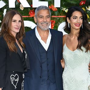 &lt;em>Джордж&lt;/em> &lt;em>Клуни&lt;/em> е целунал Джулия Робъртс пред жена си