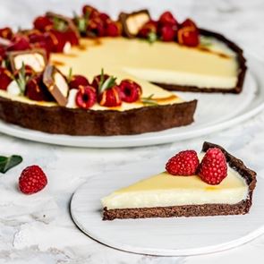 Шоколадов тарт: фин сладкиш с пудинг със смляна шушулка ванилия