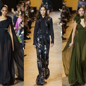 Тъмните нюанси доминират в новата колекция на &lt;em>Elie&lt;/em> &lt;em>Saab&lt;/em>