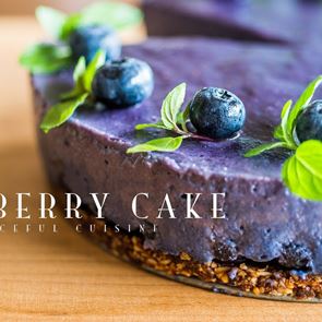 Кейк с боровинки за вегани