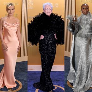 На синия килим на наградите на Гилдията на актьорите