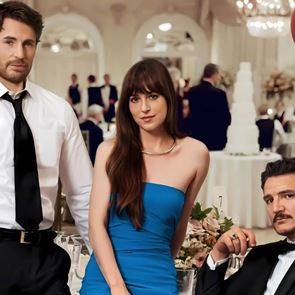 &lt;em>Дакота&lt;/em> &lt;em>Джонсън&lt;/em> между Педро Паскал и Крис Евънс в романтичната драма &quot;Materialists&quot;