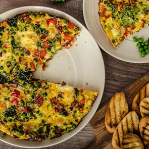 Фритата с прошуто и пармезан