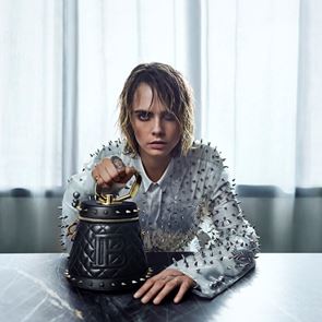 Кара Делевин в колаборация с Balmain