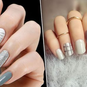 Цветовете на камъка: 51 варианта за модерен маникюр в сиви тонове