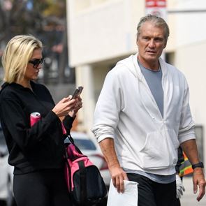 Първи кадри на Долф Лундгрен след новината за тежката му болест