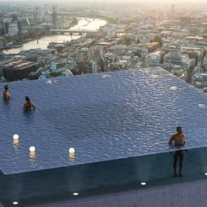 Строят невидим басейн в Лондон върху покрива на небостъргач