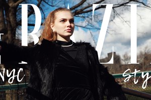 GRAZIA Style: Зимна еклектика в лилаво & червено