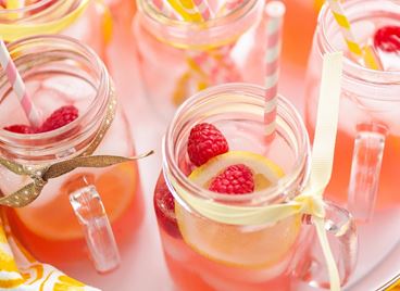 Лимонада с малини и мента