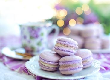 Френски макарони с бял шоколад и домашно сладко