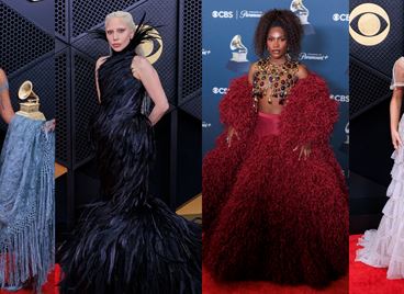 Червеният килим на наградите "Грами": най-смелите визии на вечерта