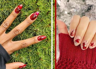 12 идеи за лесен коледен маникюр