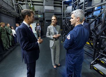 Кейт Мидълтън в кабината на изтребител Typhoon