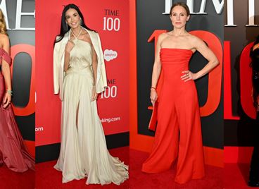 На червения килим на гала вечерта на Time100