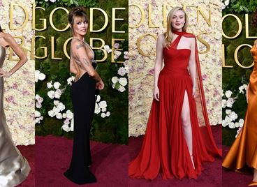 На червения килим на наградите "Златен глобус"