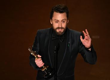 Триумфът на Кийрън Кълкин на Оскарите и речта, която ще остане в историята