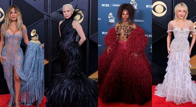 Червеният килим на наградите "Грами": най-смелите визии на вечерта