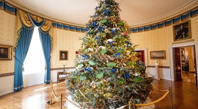 Коледната украса в Белия дом носи послание за мир и спокойствие