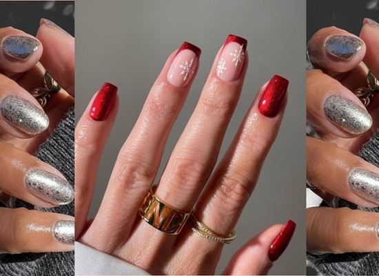 Празнични нокти: Идеи за маникюр с коледно настроение