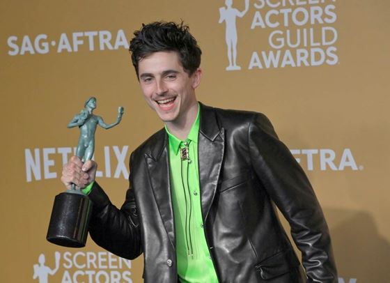 Тимъти Шаламе е голямата изненада на наградите на Гилдията на филмовите актьори