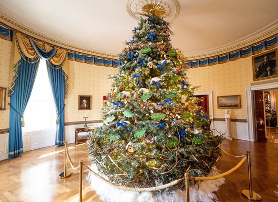 Коледната украса в Белия дом носи послание за мир и спокойствие